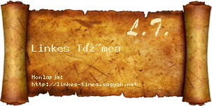 Linkes Tímea névjegykártya